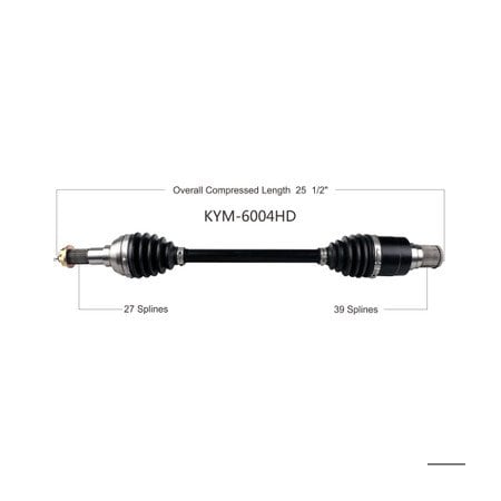 Wide Open Heavy Duty CV Axle for KYMCO HD REAR LEFT UTX 500-700i 14-17 KYM-6004HD